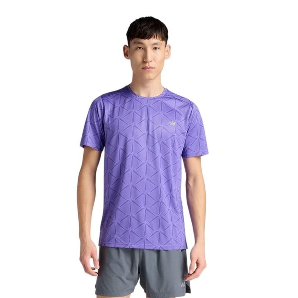 New Balance Mens Performance Gym T-Shirt / Electric Purple